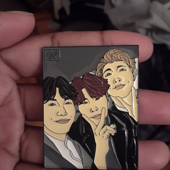 Custom Made BTS Rap Line Enamel Pins - Picture 2 of 3